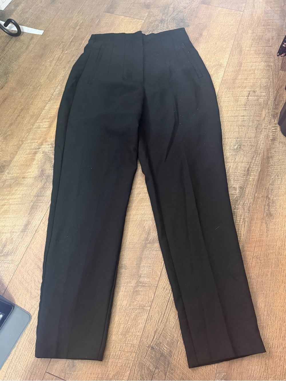Zara Black Pleated work pants
